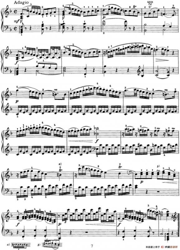 海顿 钢琴奏鸣曲 Hob XVI 35 in C major