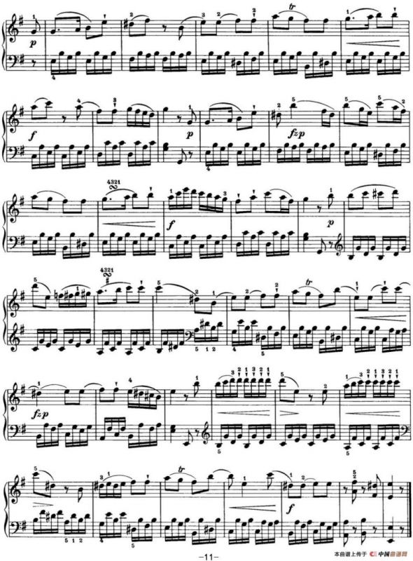 海顿 钢琴奏鸣曲 Hob XVI 34 in E minor