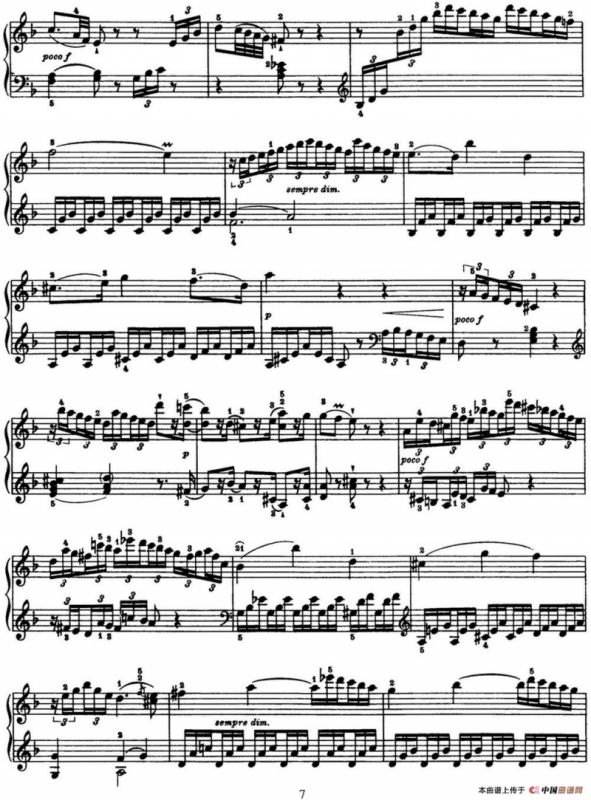 海顿 钢琴奏鸣曲 Hob XVI 33 in D major