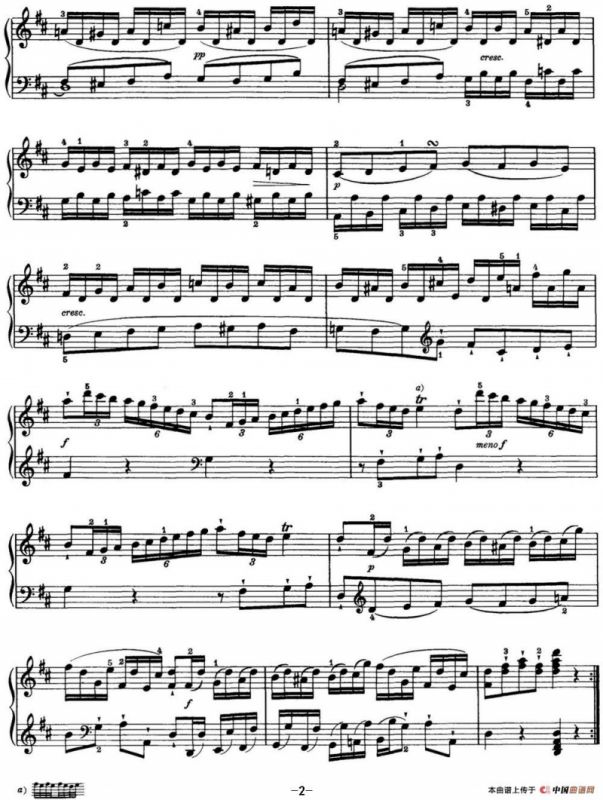 海顿 钢琴奏鸣曲 Hob XVI 32 in B minor