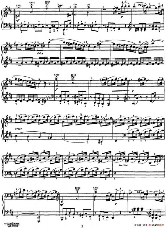 海顿 钢琴奏鸣曲 Hob XVI 32 in B minor