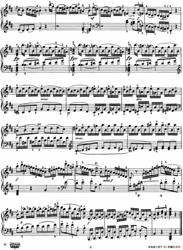 海顿 钢琴奏鸣曲 Hob XVI 32 in B minor