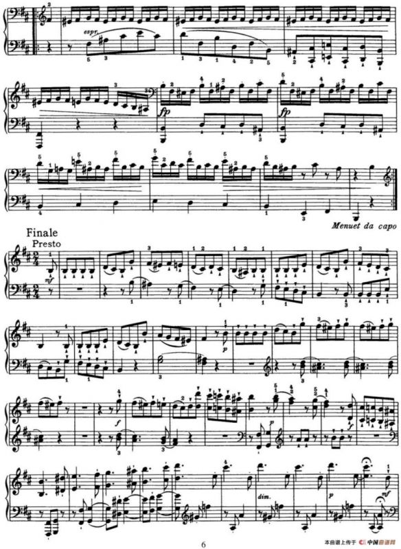 海顿 钢琴奏鸣曲 Hob XVI 32 in B minor