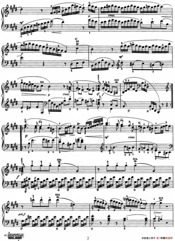 海顿 钢琴奏鸣曲 Hob XVI 31 in E major