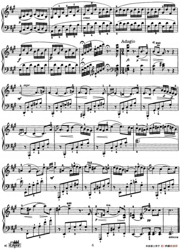 海顿 钢琴奏鸣曲 Hob XVI 30 in A major