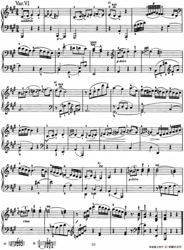 海顿 钢琴奏鸣曲 Hob XVI 30 in A major