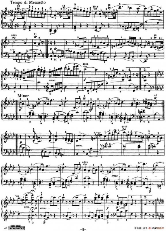 海顿 钢琴奏鸣曲 Hob XVI 29 in F major