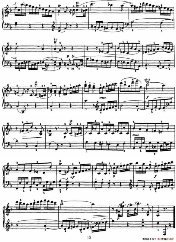 海顿 钢琴奏鸣曲 Hob XVI 29 in F major