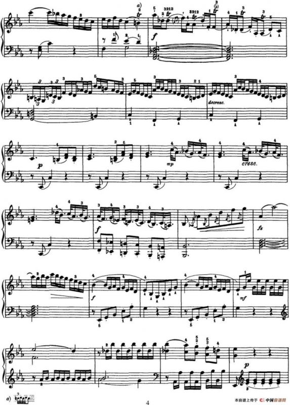 海顿 钢琴奏鸣曲 Hob XVI 28 in E-flat major