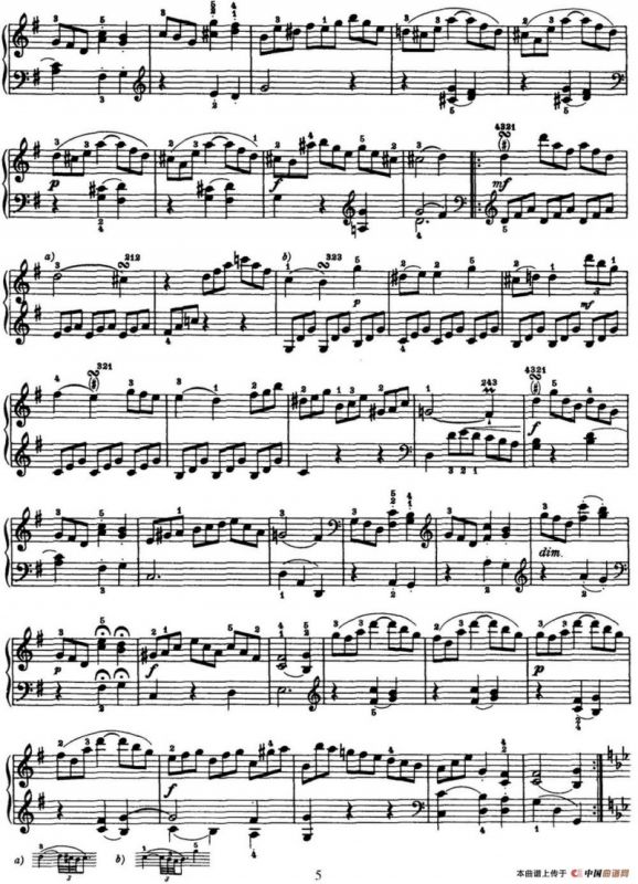 海顿 钢琴奏鸣曲 Hob XVI 27 in G major