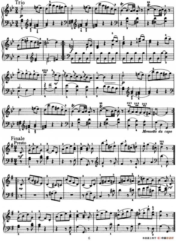 海顿 钢琴奏鸣曲 Hob XVI 27 in G major