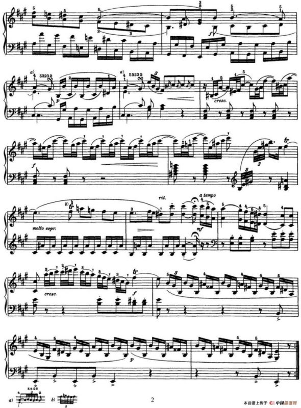 海顿 钢琴奏鸣曲 Hob XVI 26 in A major