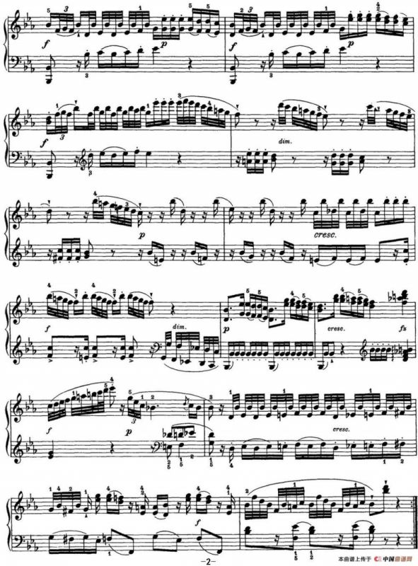 海顿 钢琴奏鸣曲 Hob XVI 25 in E-flat major