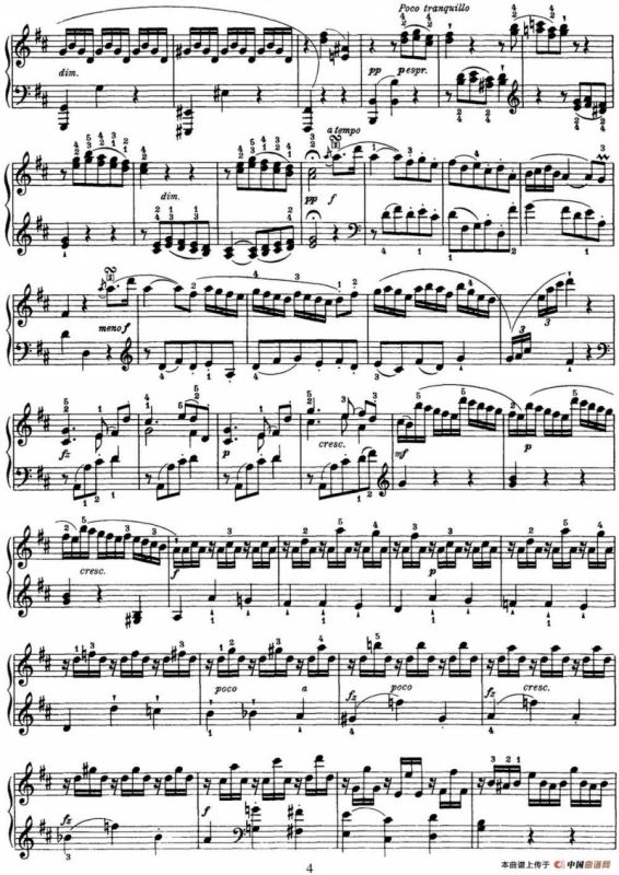 海顿 钢琴奏鸣曲 Hob XVI 24 in D major