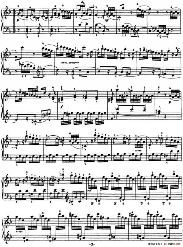 海顿 钢琴奏鸣曲 Hob XVI 23 in F major