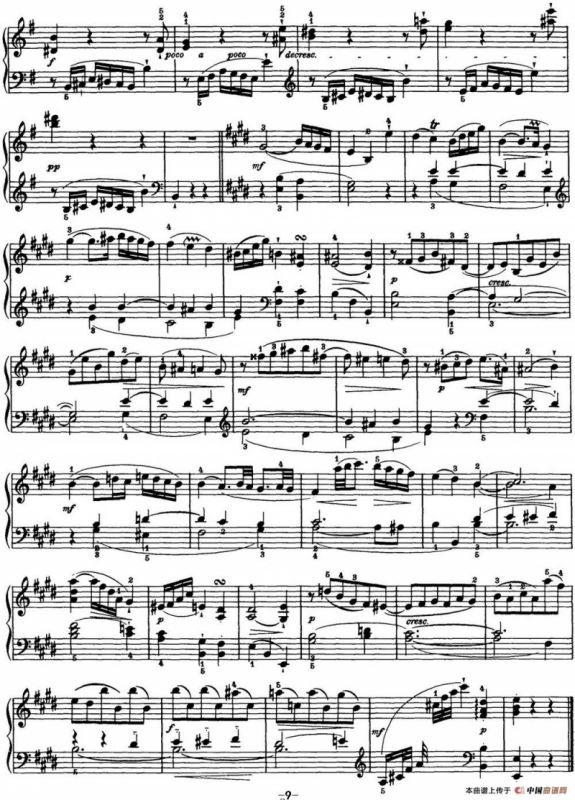 海顿 钢琴奏鸣曲 Hob XVI 22 in E major