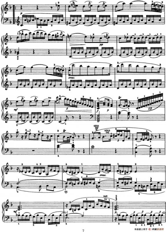 海顿 钢琴奏鸣曲 Hob XVI 21 in C major