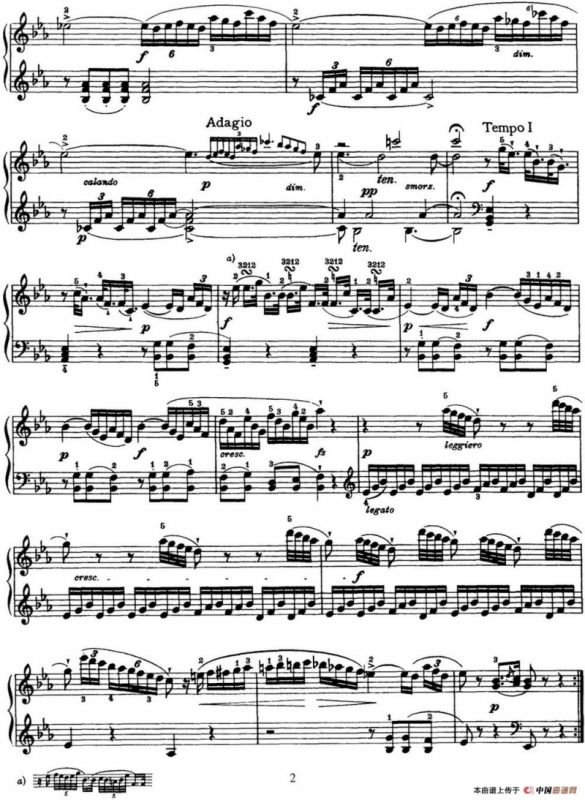 海顿 钢琴奏鸣曲 Hob XVI 20 in C minor