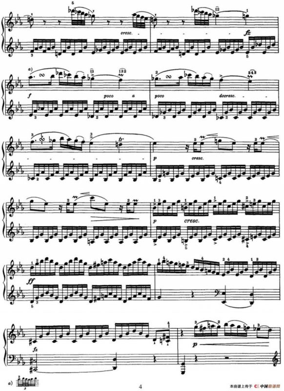 海顿 钢琴奏鸣曲 Hob XVI 20 in C minor