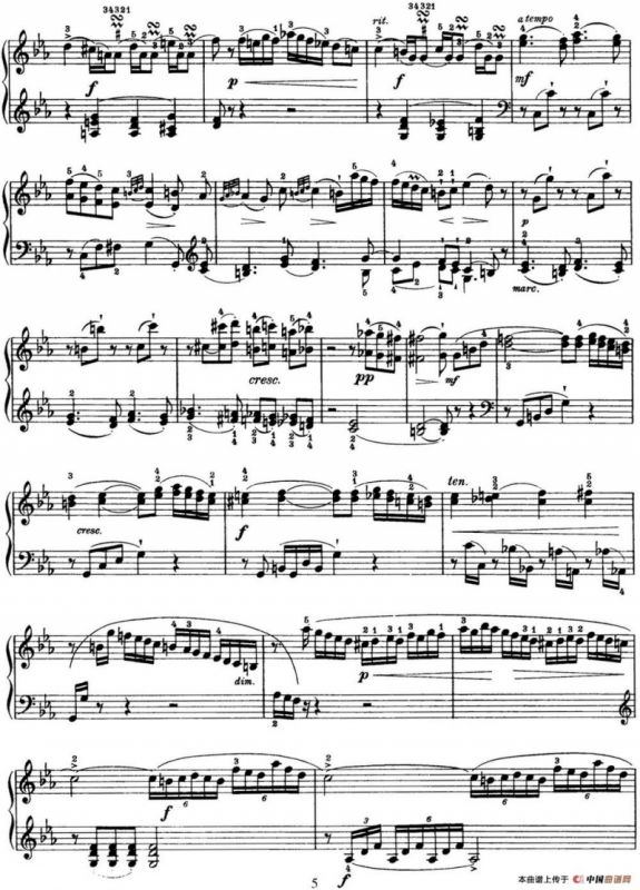 海顿 钢琴奏鸣曲 Hob XVI 20 in C minor