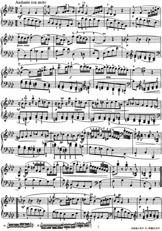 海顿 钢琴奏鸣曲 Hob XVI 20 in C minor