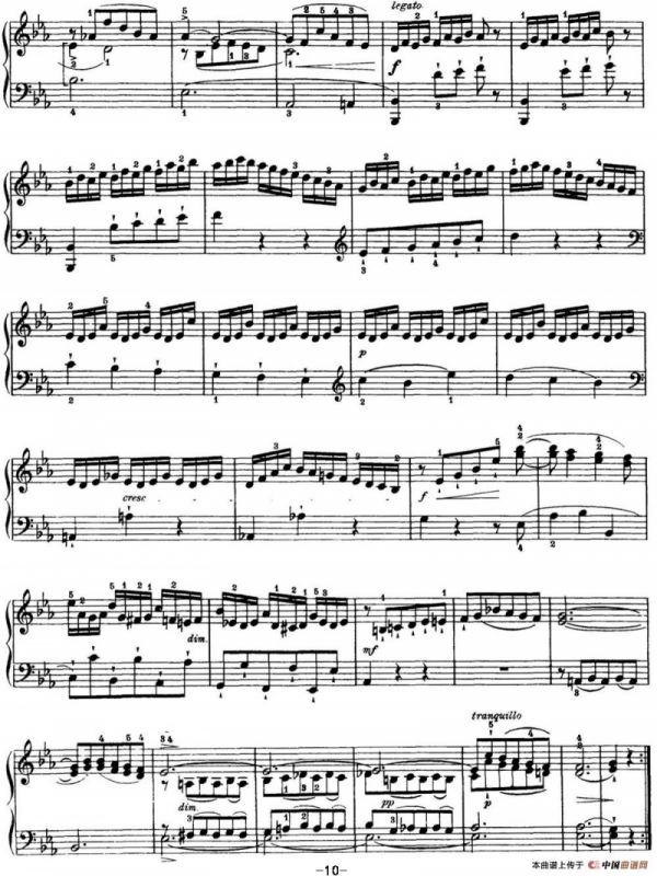 海顿 钢琴奏鸣曲 Hob XVI 20 in C minor