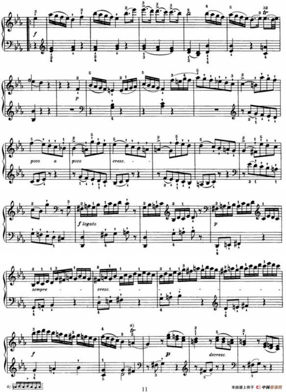 海顿 钢琴奏鸣曲 Hob XVI 20 in C minor