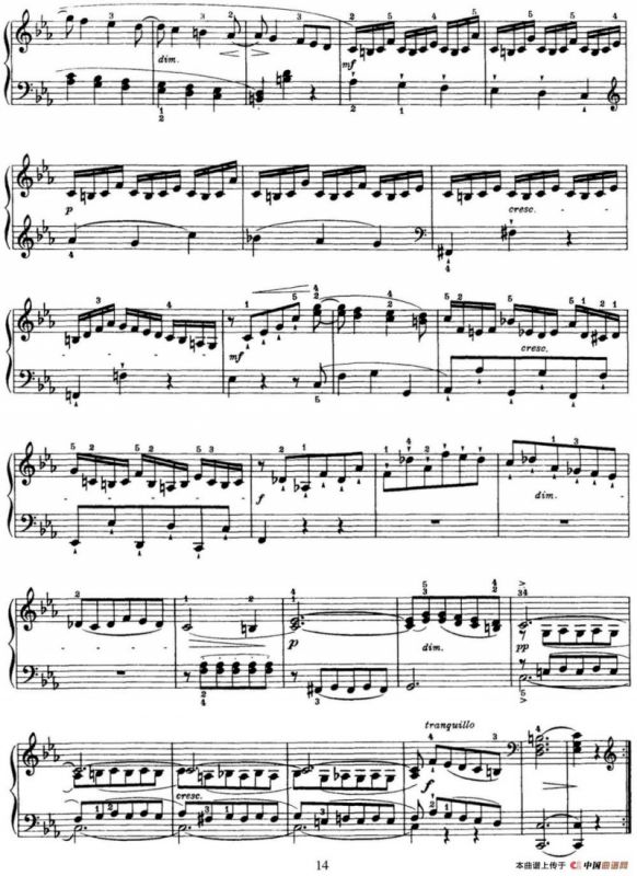 海顿 钢琴奏鸣曲 Hob XVI 20 in C minor