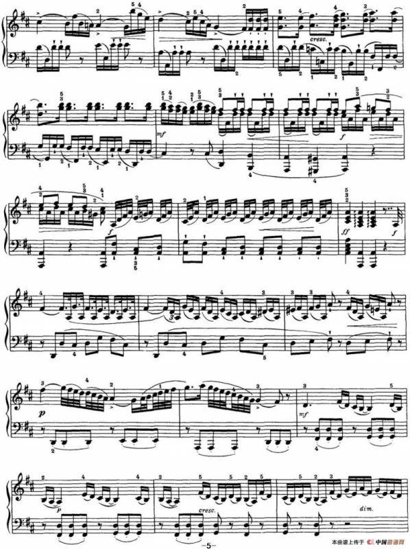 海顿 钢琴奏鸣曲 Hob XVI 19 Divertimento D major