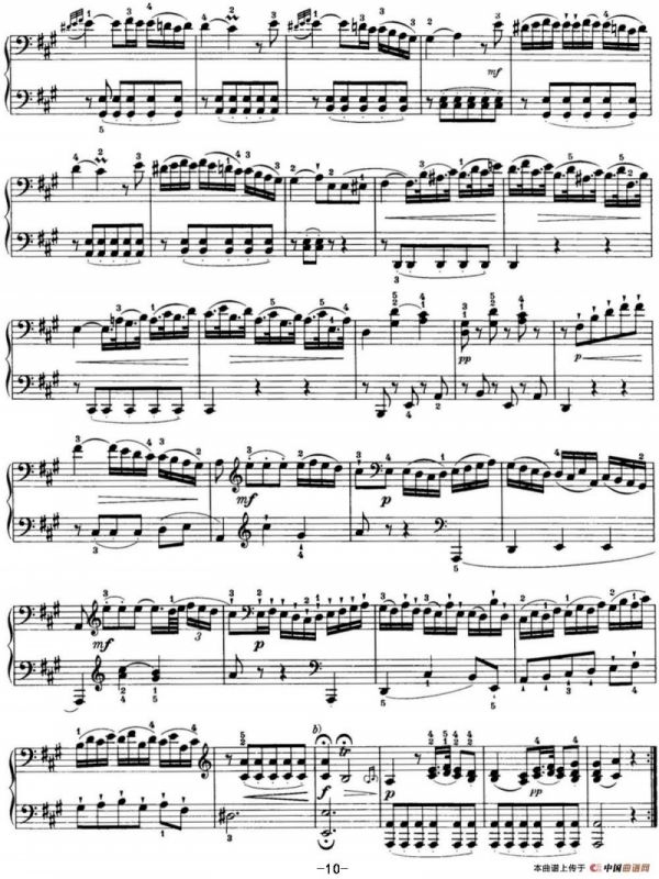 海顿 钢琴奏鸣曲 Hob XVI 19 Divertimento D major