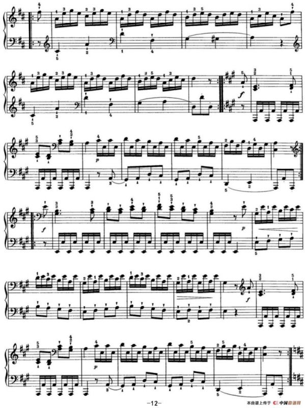 海顿 钢琴奏鸣曲 Hob XVI 19 Divertimento D major