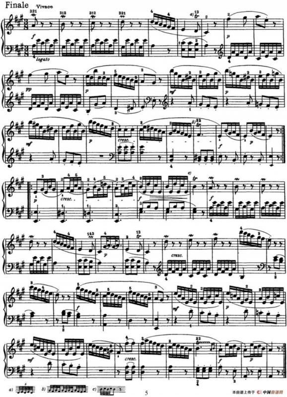 海顿 钢琴奏鸣曲 Hob XVI 12 Divertimento A major