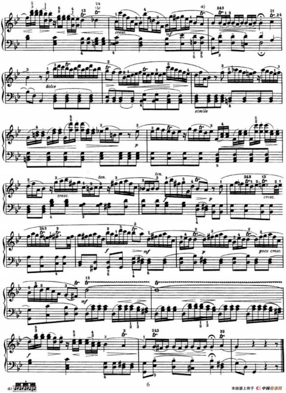 海顿 钢琴奏鸣曲 Hob XVI 6 Partita G major