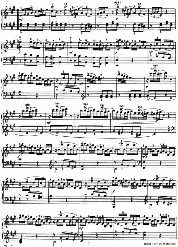 海顿 钢琴奏鸣曲 Hob XVI 5 Divertimento A major