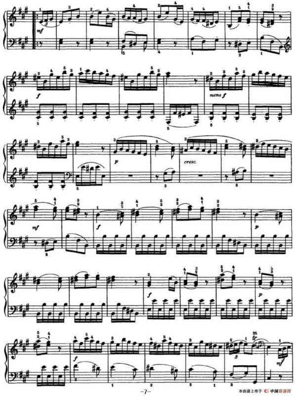 海顿 钢琴奏鸣曲 Hob XVI 5 Divertimento A major