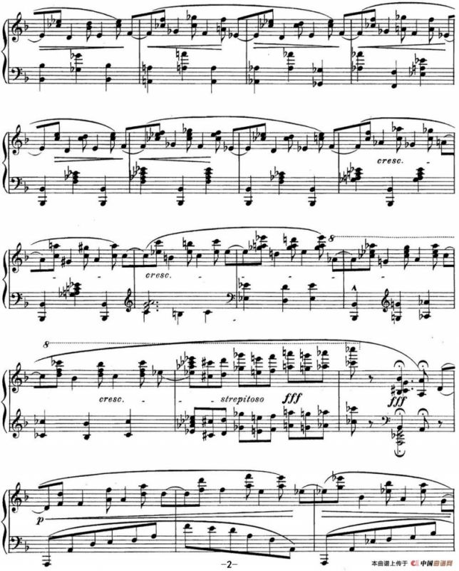 希曼诺夫斯基 9首钢琴前奏曲 Op.1 No.5