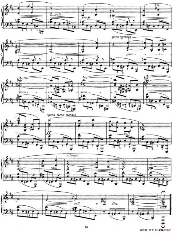 希曼诺夫斯基 9首钢琴前奏曲 Op.1 No.1