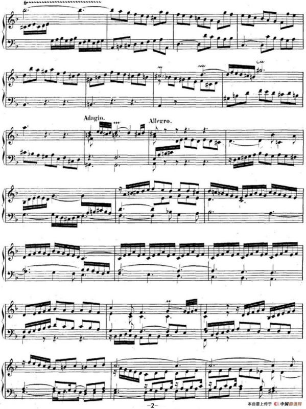 英国组曲No.6 巴赫 d小调 6th Suite BWV 811