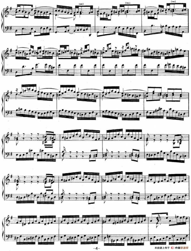 英国组曲No.5 巴赫 e小调 5th Suite BWV 810