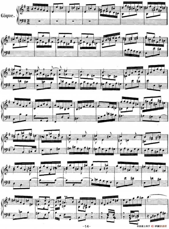 英国组曲No.5 巴赫 e小调 5th Suite BWV 810