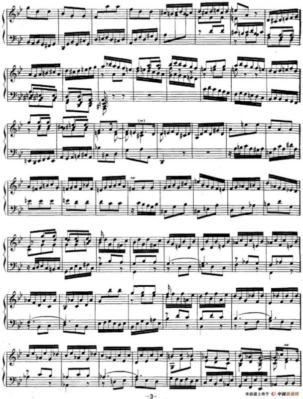 英国组曲No.3 巴赫 g小调 3rd Suite BWV 808