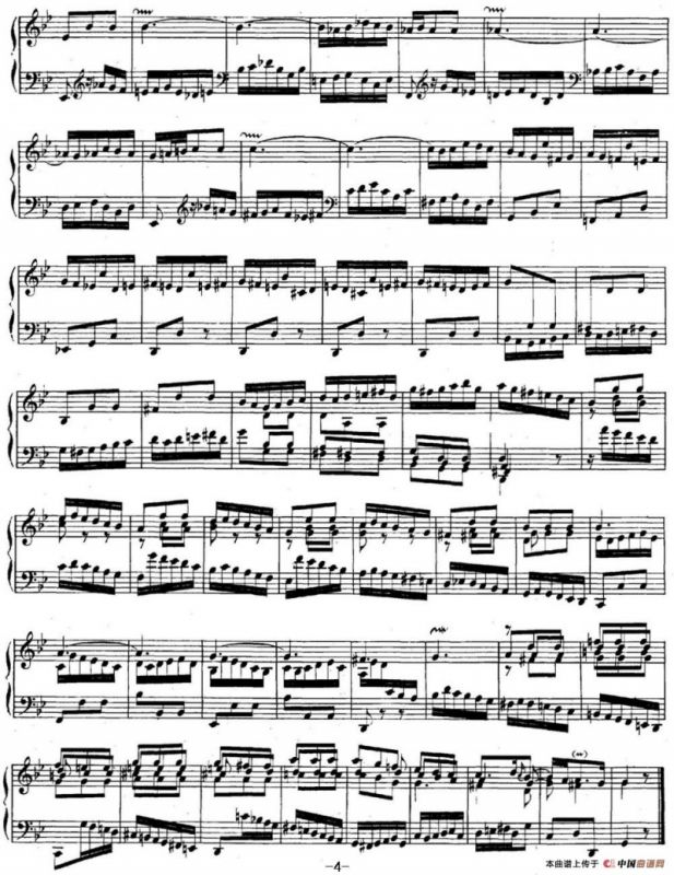 英国组曲No.3 巴赫 g小调 3rd Suite BWV 808