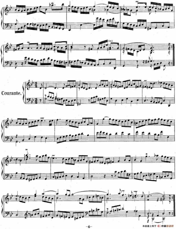 英国组曲No.3 巴赫 g小调 3rd Suite BWV 808