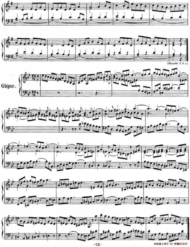 英国组曲No.3 巴赫 g小调 3rd Suite BWV 808