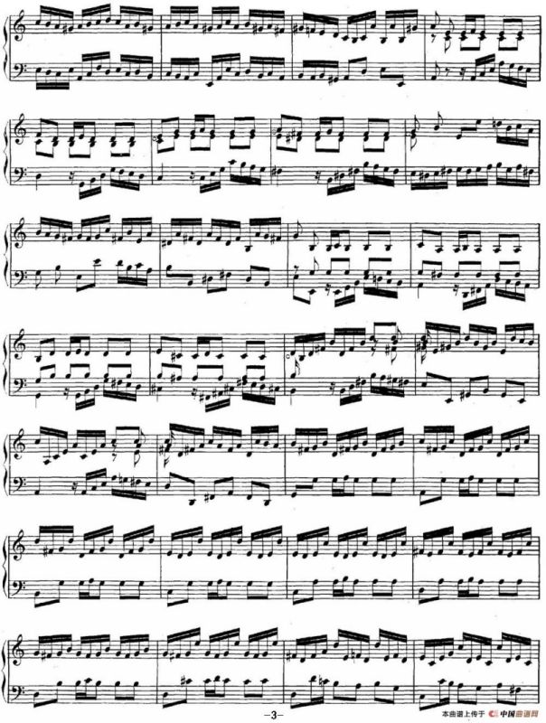 英国组曲No.2 巴赫 a小调 2nd Suite BWV 807