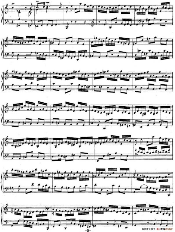 英国组曲No.2 巴赫 a小调 2nd Suite BWV 807