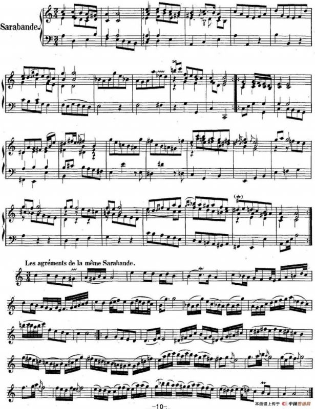 英国组曲No.2 巴赫 a小调 2nd Suite BWV 807