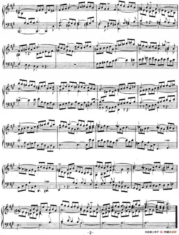 英国组曲No.1 巴赫 A大调 1st Suite BWV 806