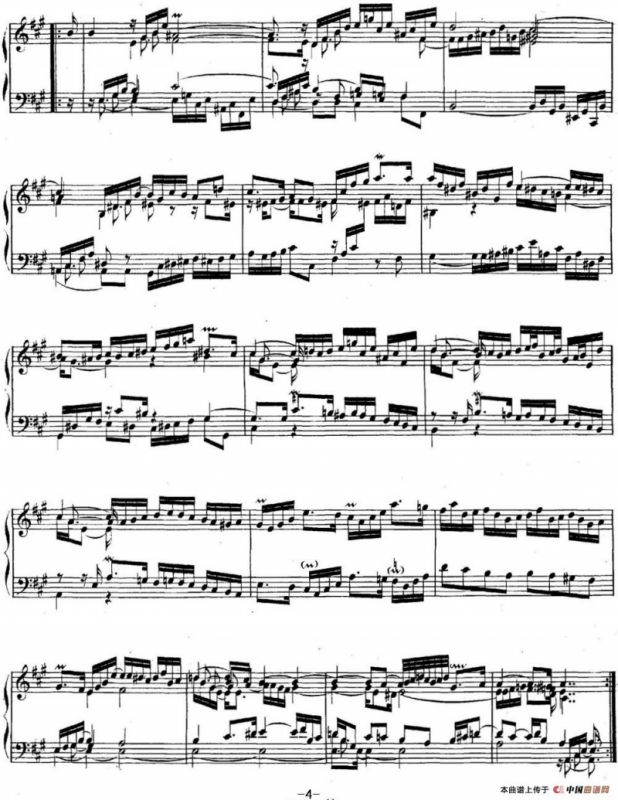 英国组曲No.1 巴赫 A大调 1st Suite BWV 806