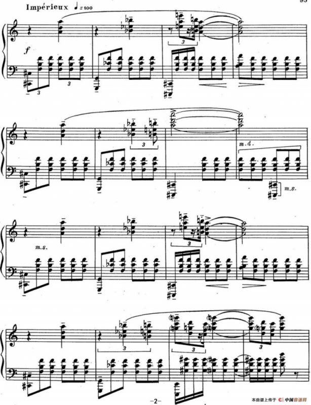 斯克里亚宾 钢琴练习曲 Op.65 No.3